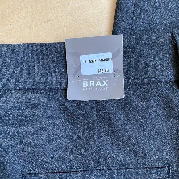 BRAX BNWT 26x32 Gray "Maron" Pants Straight Leg - Picture 6 of 7